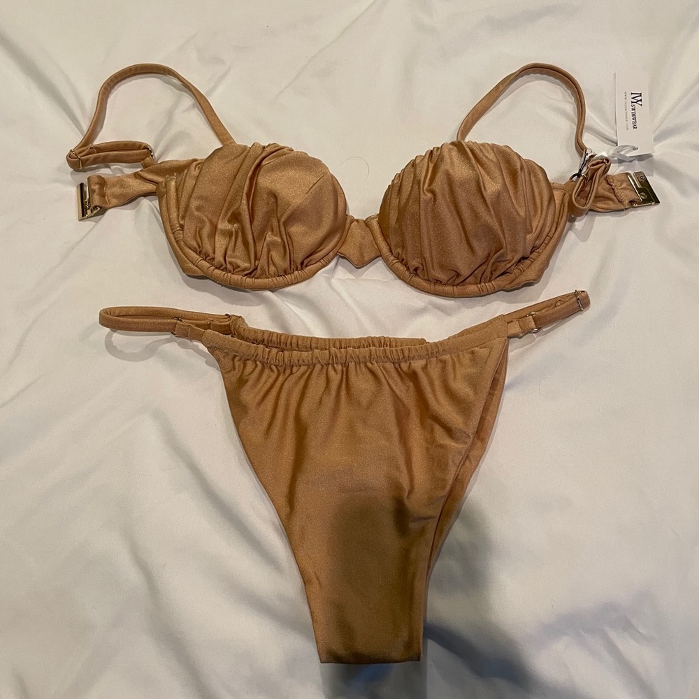 IVY SWIMWEAR bustier corset BIKINI SET. MEDIUM